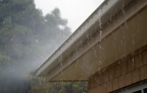 roof gutter rain